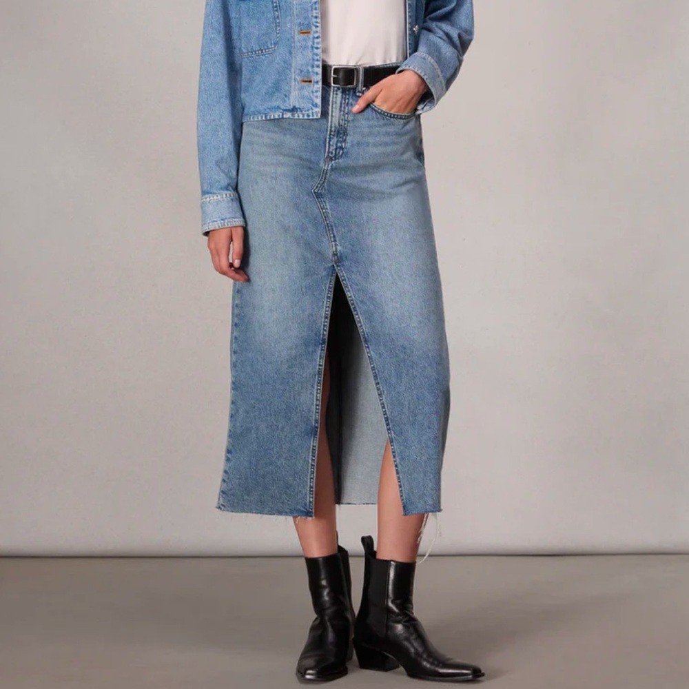 Rag & Bone Clara Denim maxi skirt